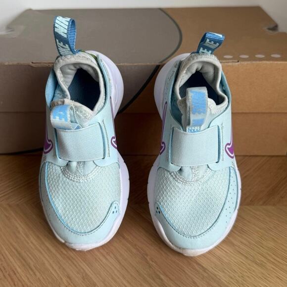 Nike Flex Runner Blue/Purple Toddler Sneakers - SZ 8 C - Picture 9 of 11